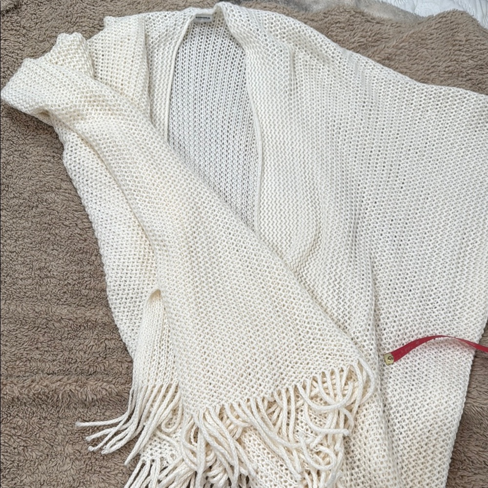 Elegant Cream Knit Women's Sweater